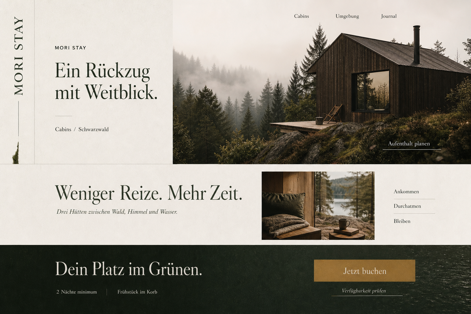 Beispiel eines Hospitality-One-Pagers für Mori Stay