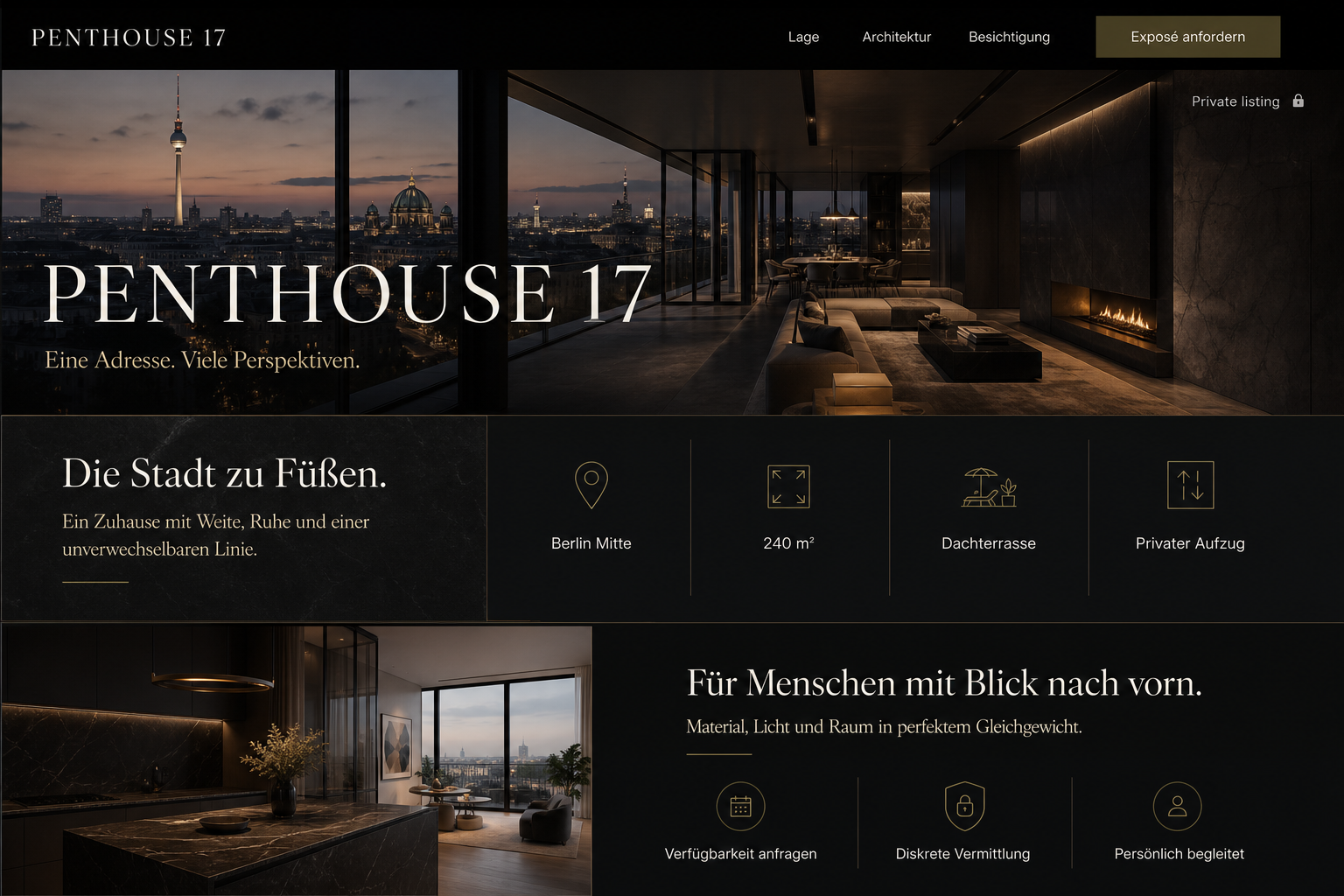 Premium-Landingpage für Penthouse 17